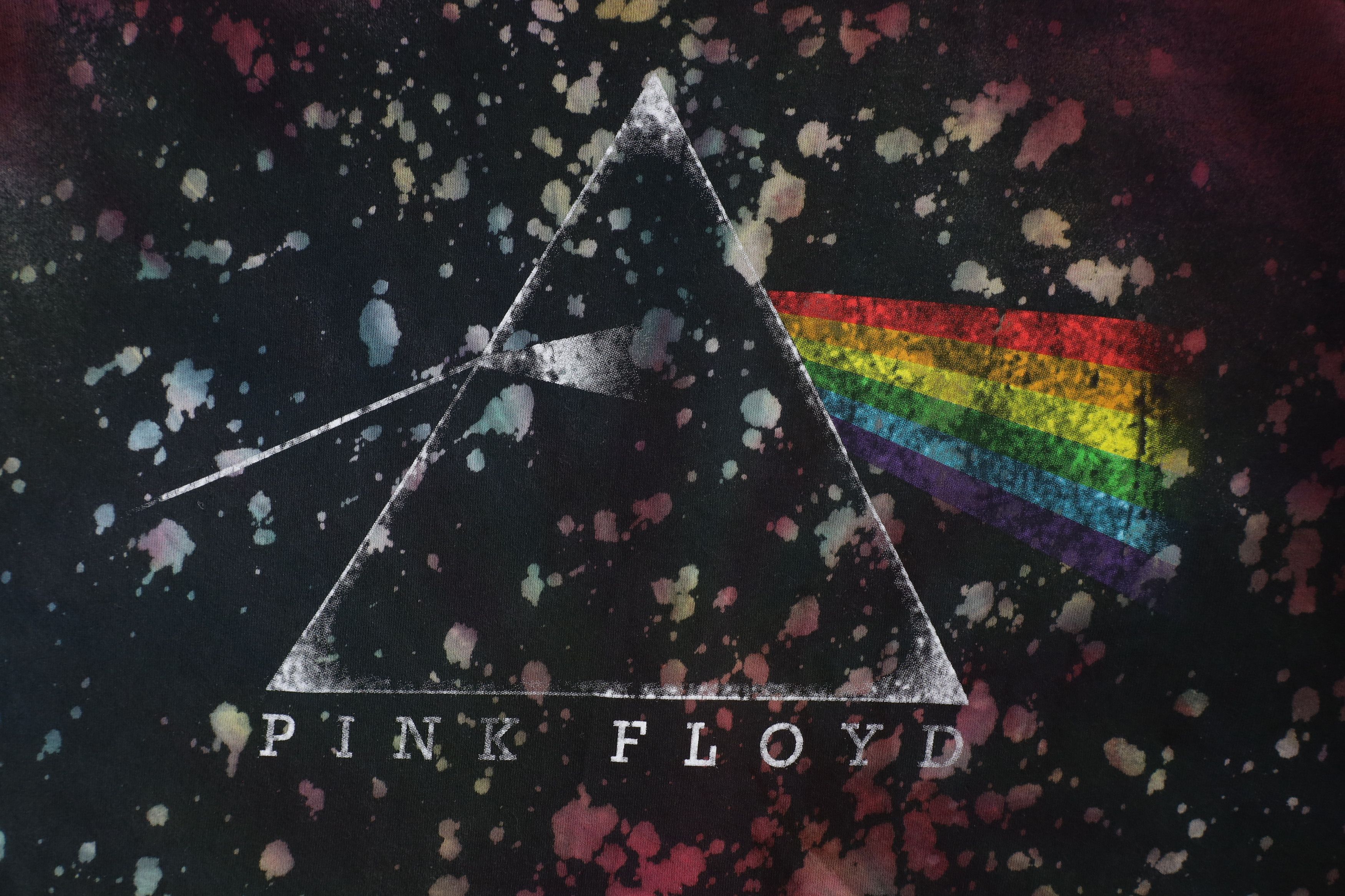 Vintage Retro Pink Floyd Rainbow Dark Side of the Moon Band T-Shirt Size US XL / EU 56 / 4 - 4 Thumbnail