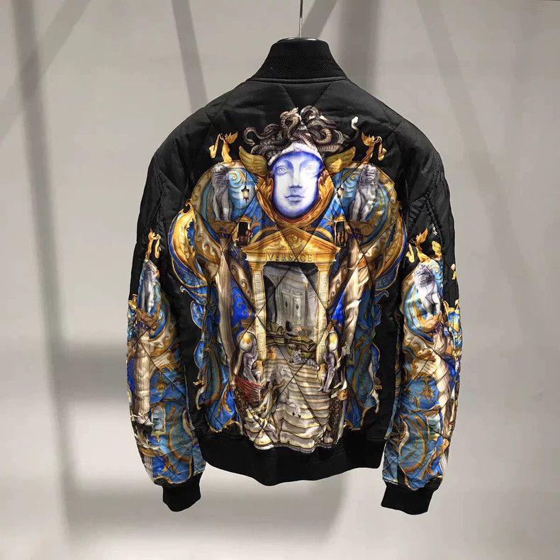 Versace Versace Baroque Neptune Palace mulberry silk cotton coat Size US M / EU 48-50 / 2 - 7 Thumbnail