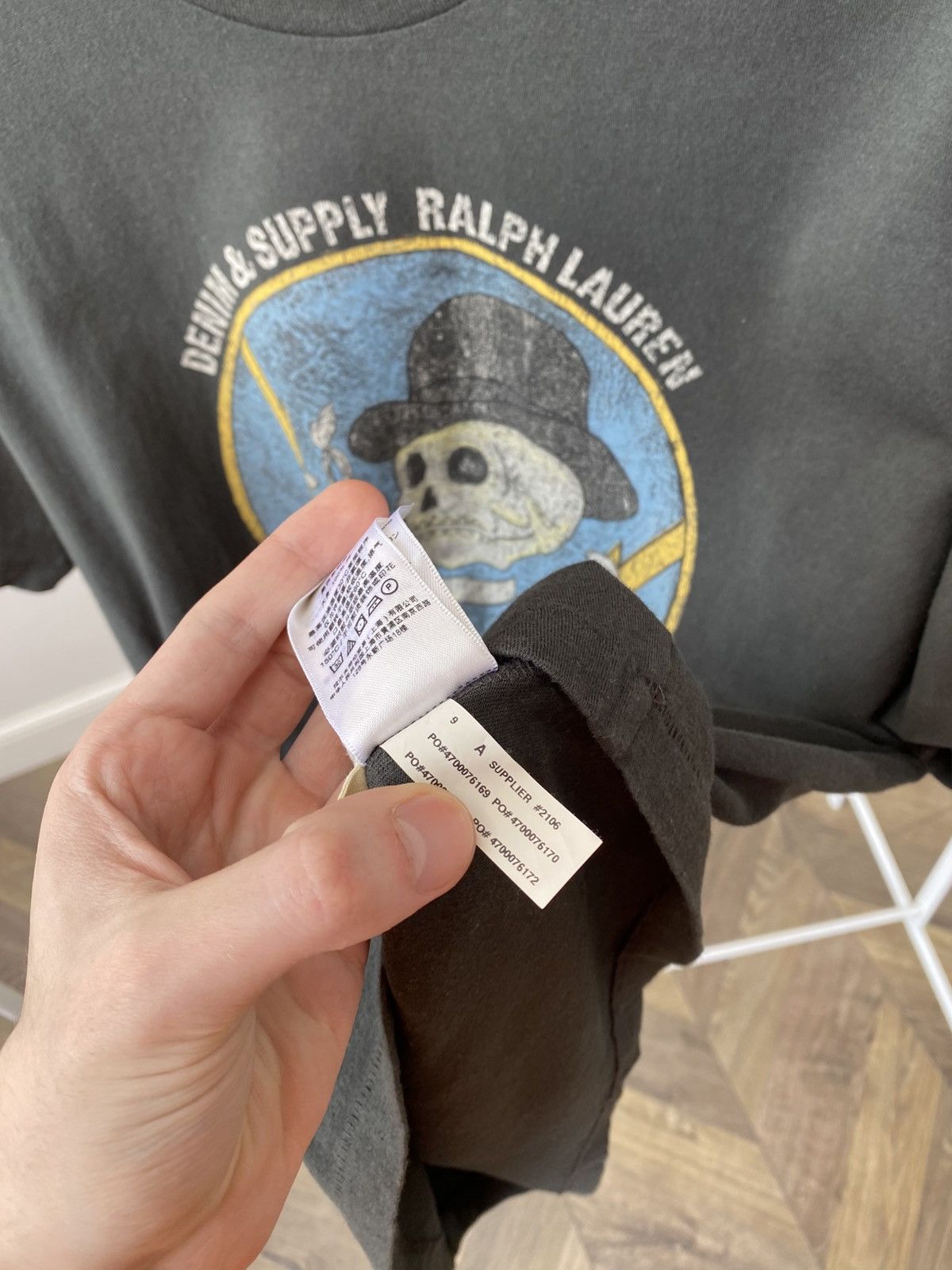 Denim & Supply Ralph Lauren × Polo Ralph Lauren × Vintage Vintage Ralph Lauren Polo Skull Military Denim Supply Tee Size US L / EU 52-54 / 3 - 10 Thumbnail