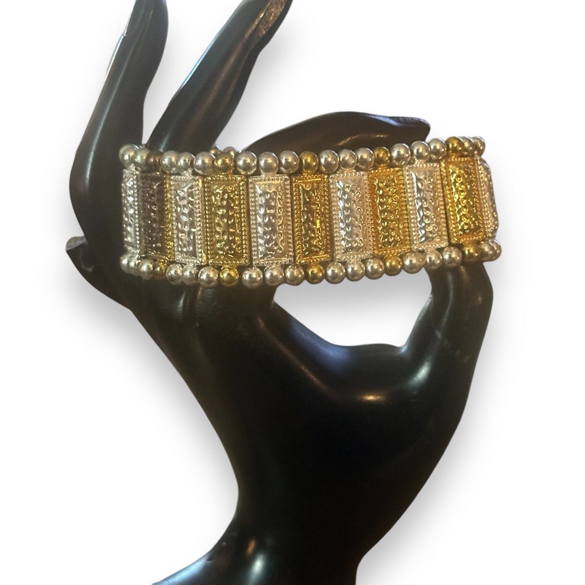 Other Two tone metal stretch bracelet Size ONE SIZE - 3 Thumbnail