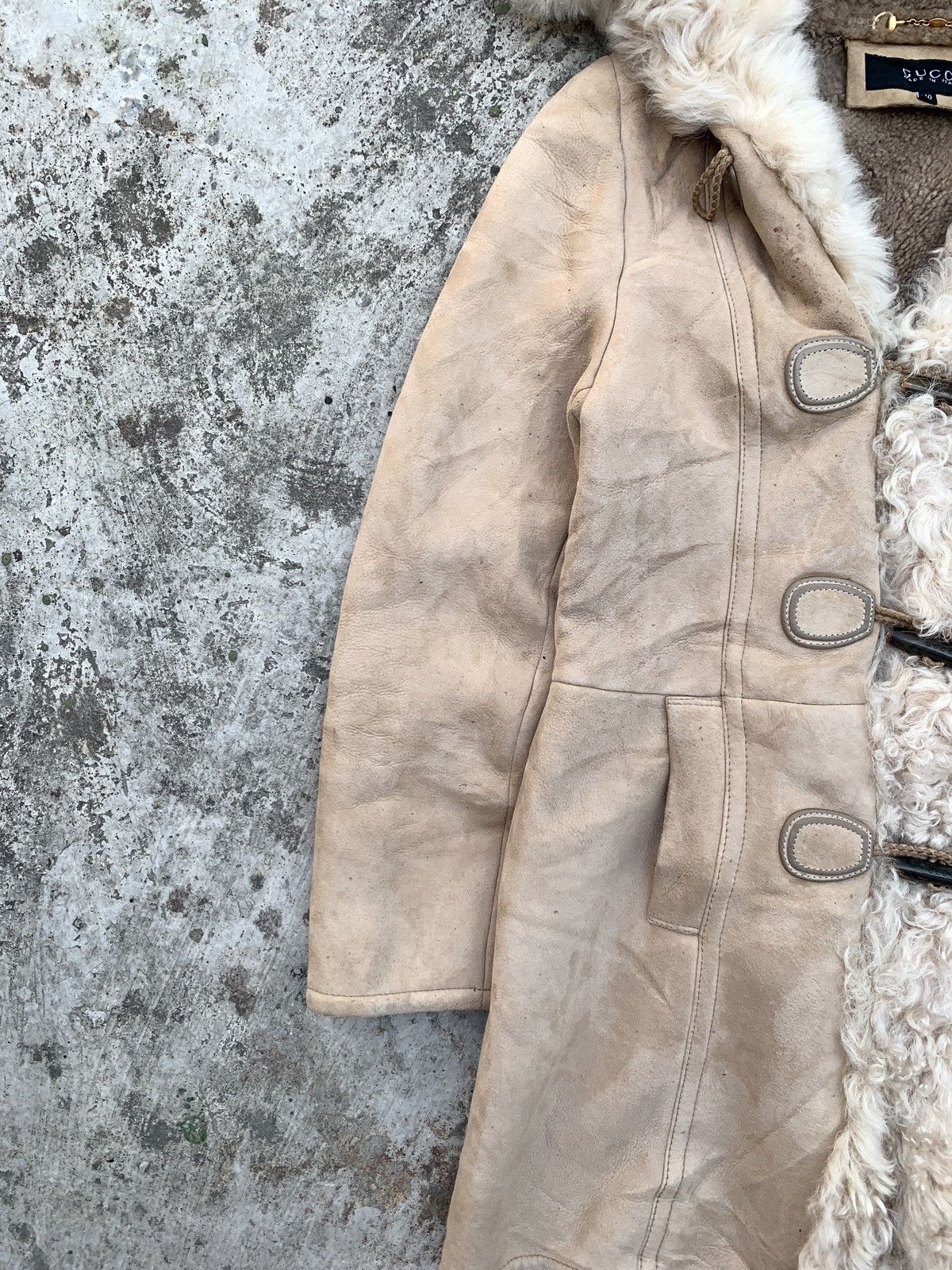 Gucci Leather Fur Coat by Tom Ford Size S / US 4 / IT 40 - 4 Thumbnail