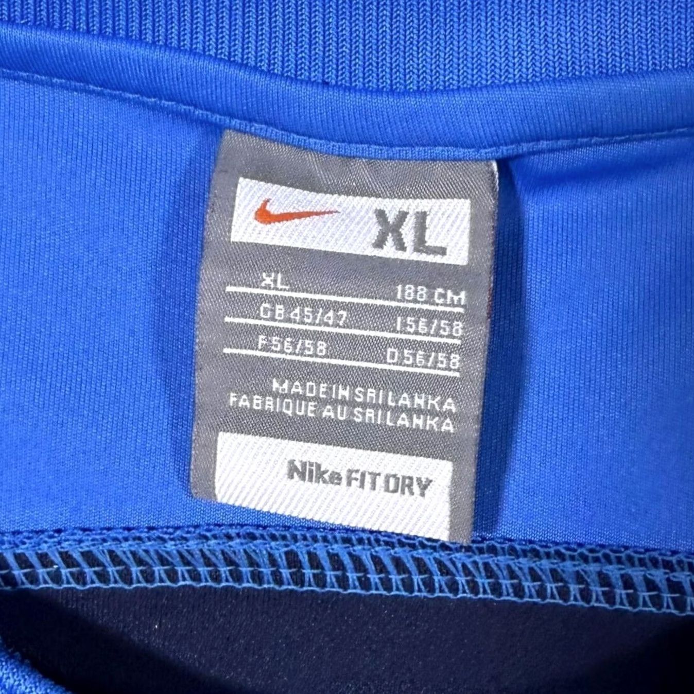 Nike Nike Tiempo Fit Dry Blue White Gradient Sports T-Shirt XL Mens Regular Size US XL / EU 56 / 4 - 3 Thumbnail