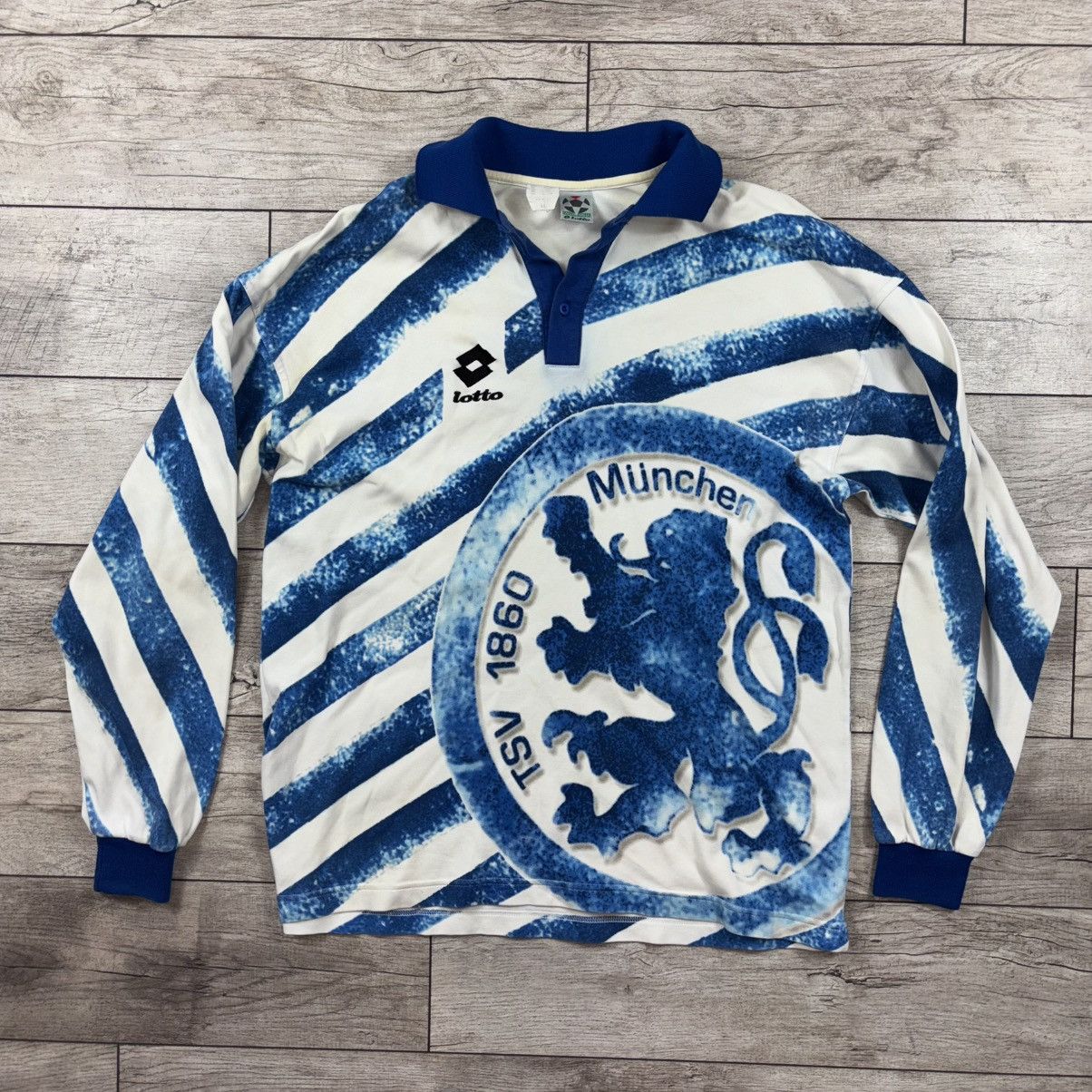 Lotto Sport 1860 Munich 1994 - 1995 Home football jersey Lotto size XL Size US XL / EU 56 / 4 - 2 Thumbnail