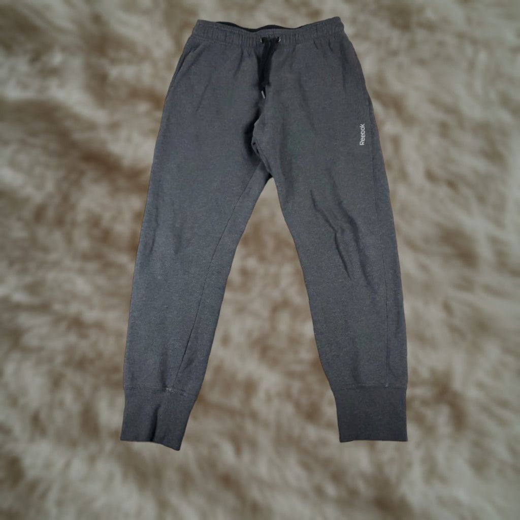 Reebok Reebok Pants Mens Size Small Gray Running Track Sweatpants Joggers Size US 29 - 1 Thumbnail
