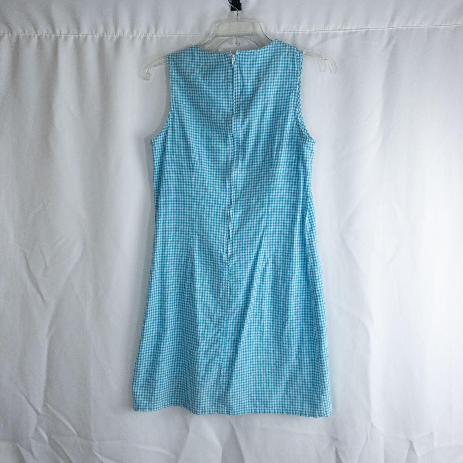 Faded Glory Faded Glory Vintage Blue & White Gingham Dress Womens Small Size S / US 4 / IT 40 - 6 Thumbnail