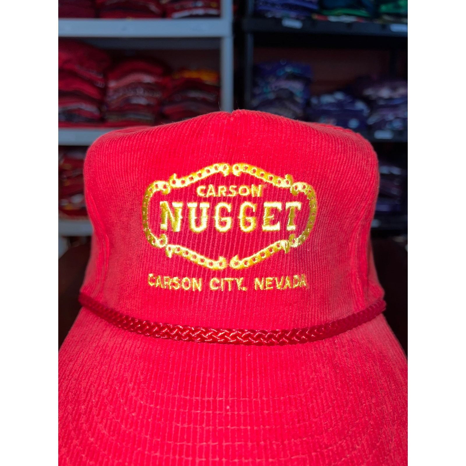 Vintage Vintage Carson City Hat Nevada Carson Nugget Corduroy Cap OS Size ONE SIZE - 3 Thumbnail