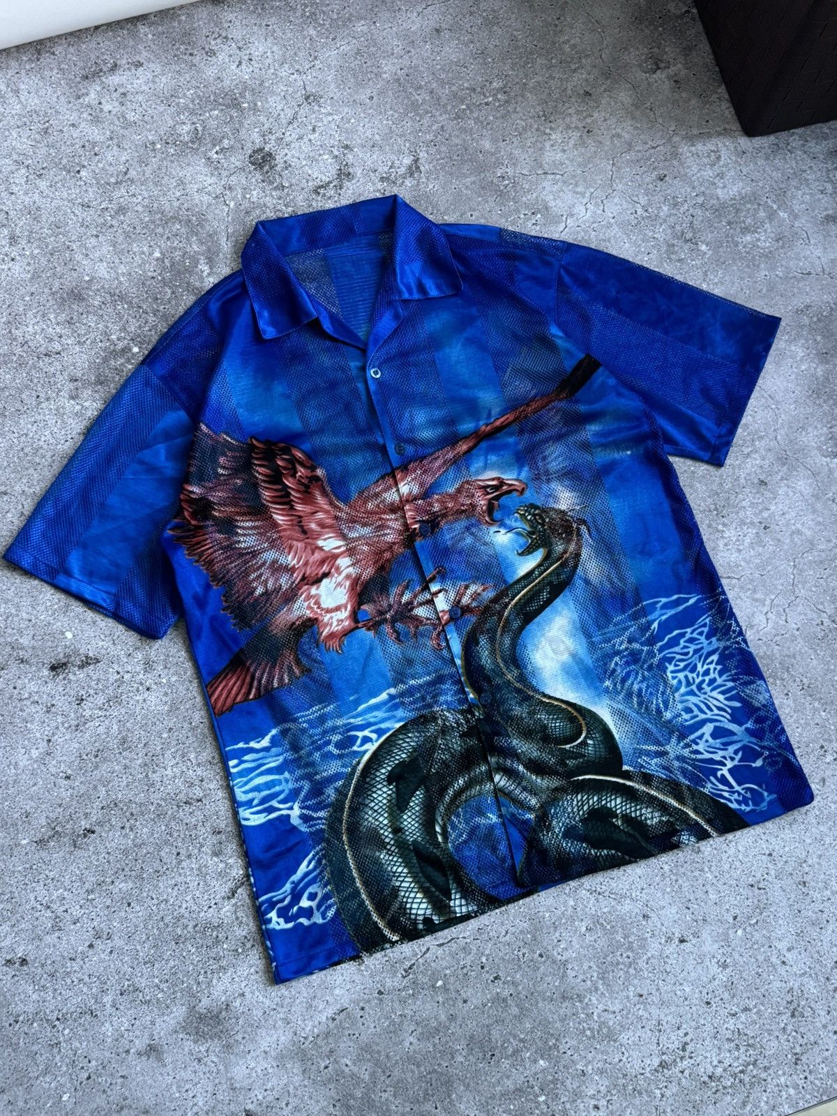 Japanese Brand × Vintage Vintage Y2K oversized Dragon and Bird shirt Size US XL / EU 56 / 4 - 2 Thumbnail