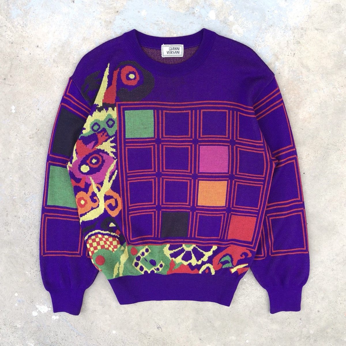 Gianni × Streetwear × Vintage VTG Gianni Versani Knitted Sweater 