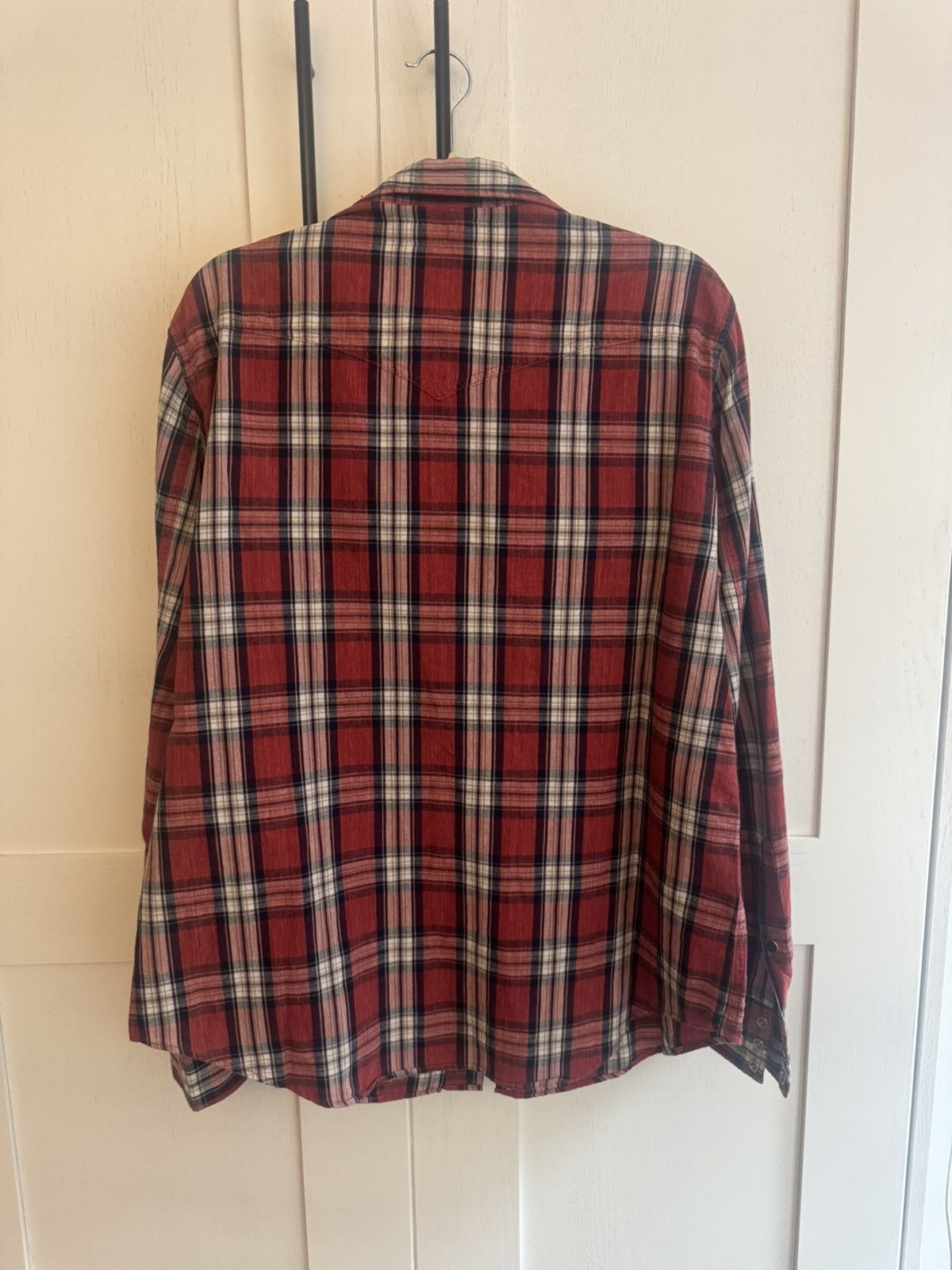 Saint Laurent Paris Saint Laurent Flannel Shirt in Red Size US M / EU 48-50 / 2 - 4 Thumbnail