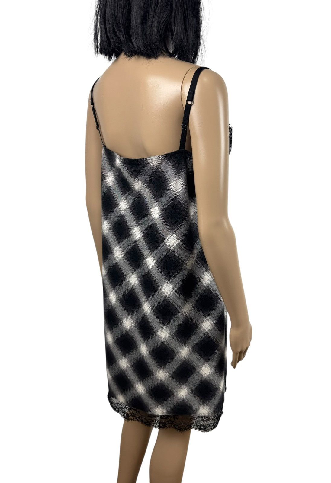 Maje Maje Plaid Cotton Grunge Babydoll Mini Slip Strappy size 3 Size L / US 10 / IT 46 - 10 Thumbnail