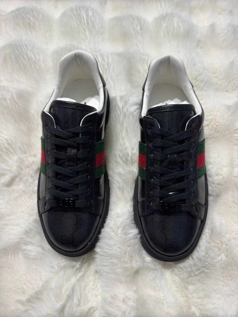Gucci Gucci Dark full-print casual board shoes Size US 12 / IT 42 - 2 Thumbnail