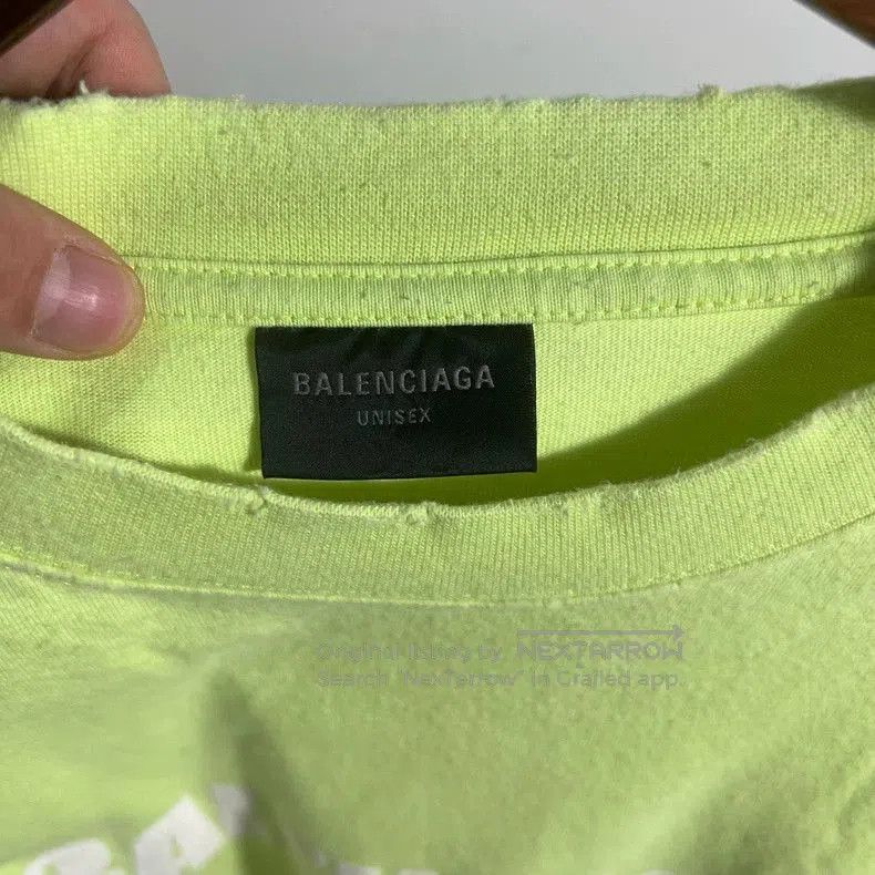 Balenciaga Balenciaga Distressed Short Sleeve Tee. Size US L / EU 52-54 / 3 - 2 Thumbnail