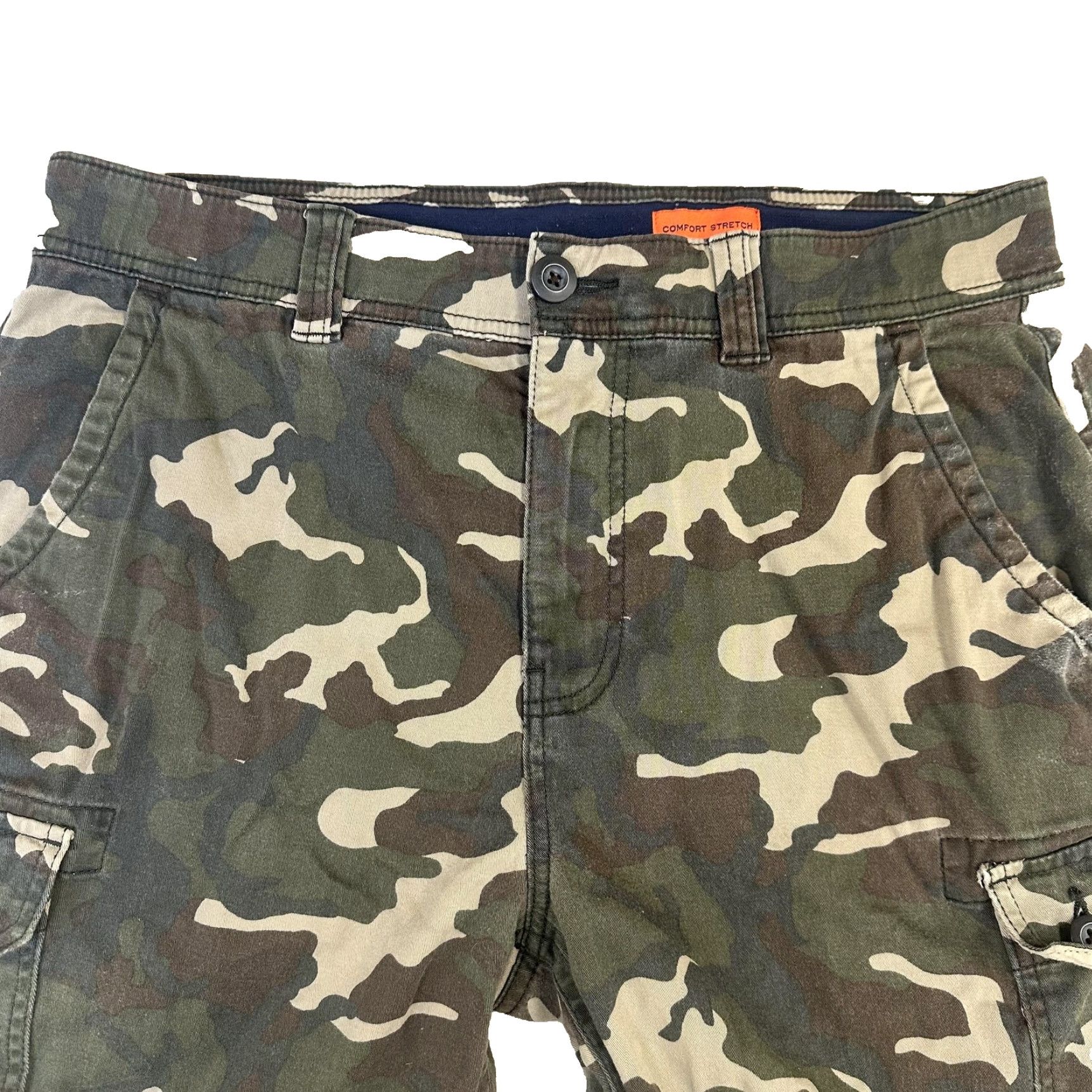 Vintage St. John's Bay Mens Cargo Shorts Camo 34 Comfort Stretch Spandex Outdoor Hiking Size US 34 / EU 50 - 2 Thumbnail