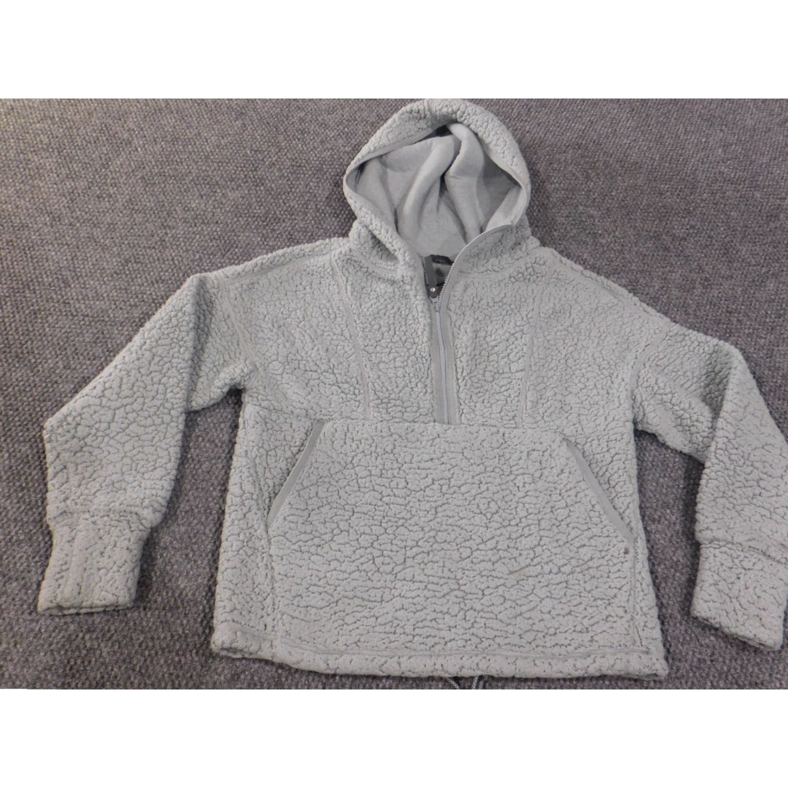 Prana VINTAGE prAna Hoodie Women XS Sherpa Green Pullover 1/4 Zip Outdoors Soft Lined Size XS / US 0-2 / IT 36-38 - 4 Thumbnail