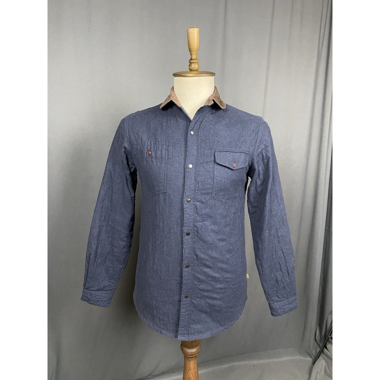 Barbour Barbour Beacon Men's Blue Quilted Insulated Overshirt Size S Size US S / EU 44-46 / 1 - 1 Thumbnail