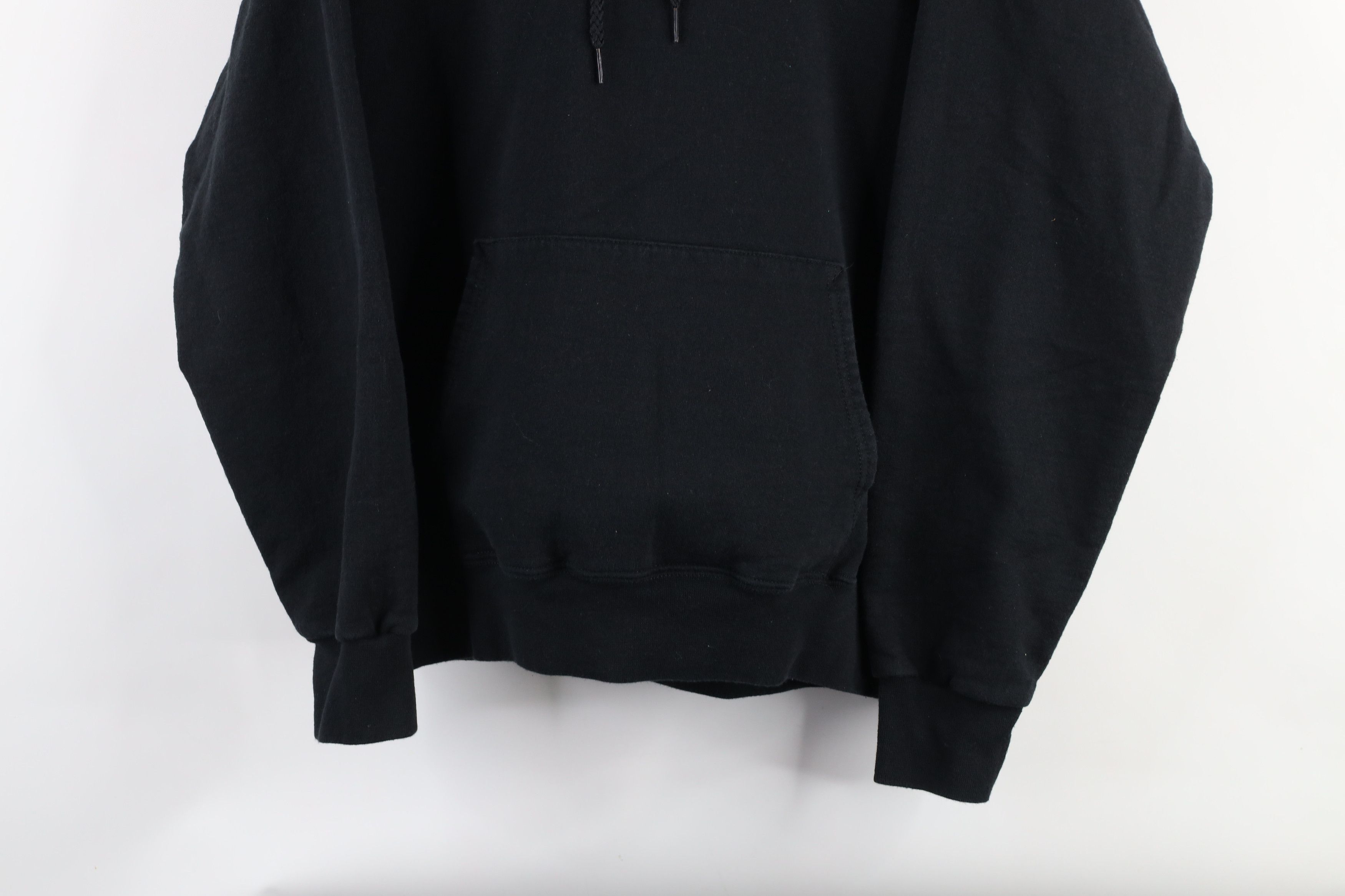 Vintage Vintage 90s Streetwear Heavyweight Hoodie Sweatshirt Black Size US S / EU 44-46 / 1 - 3 Thumbnail