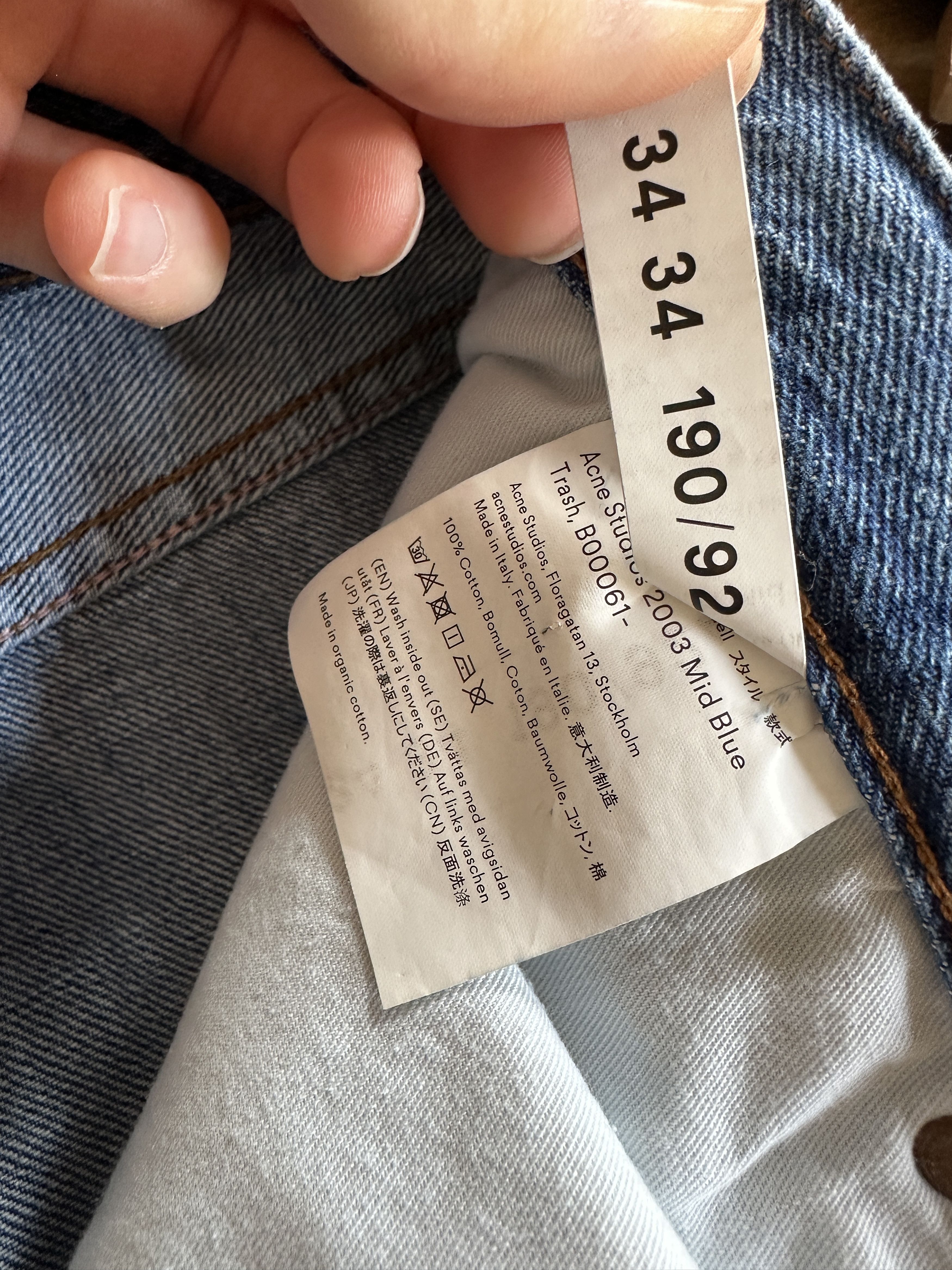 Acne Studios NOT FOR SALE - Acne Studios 2003 Straight Leg Jeans Size US 34 / EU 50 - 12 Thumbnail