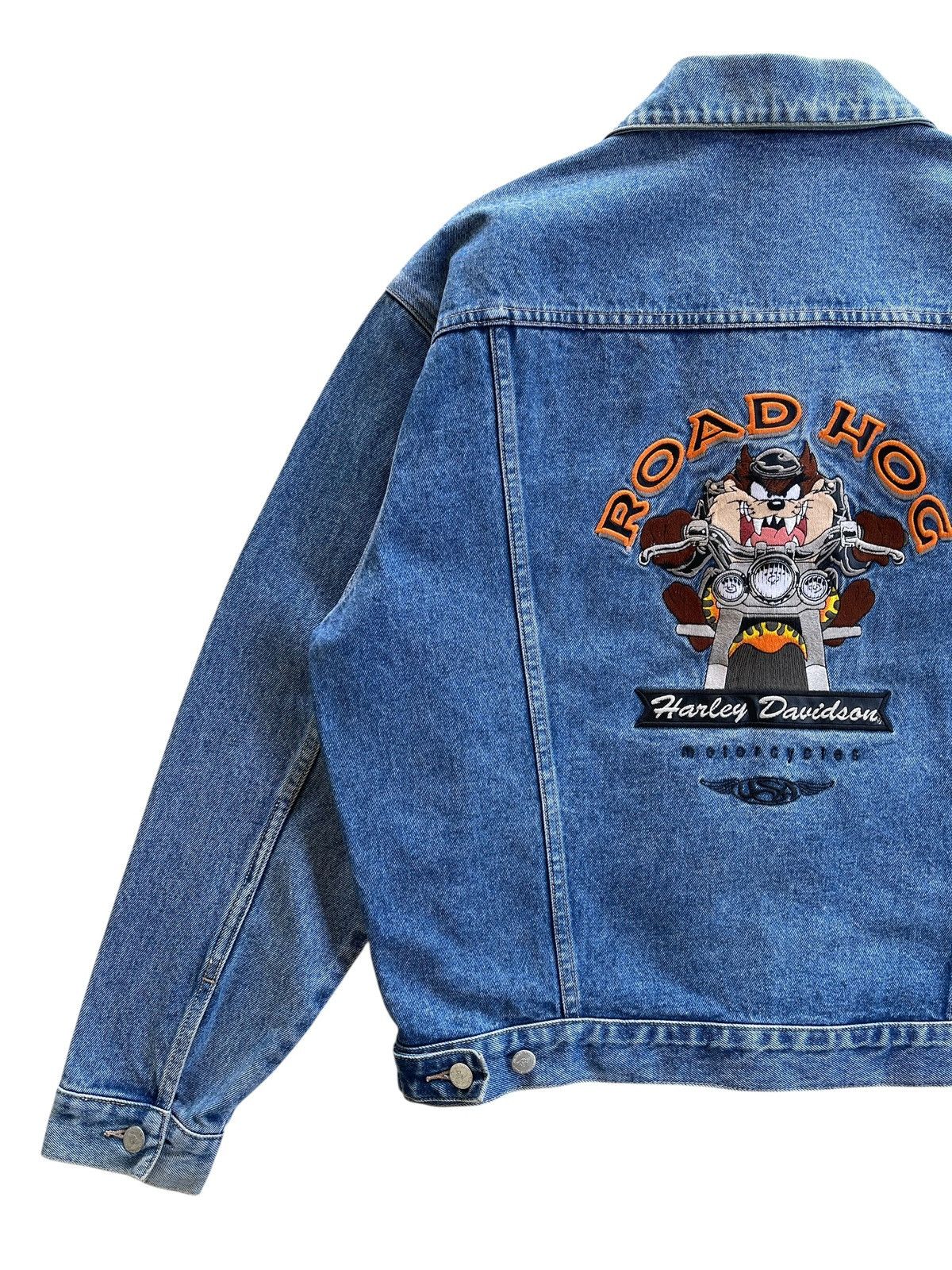 Harley Davidson Vintage Harley Davidson X Warner Bros Denim Jacket Size US L / EU 52-54 / 3 - 5 Thumbnail