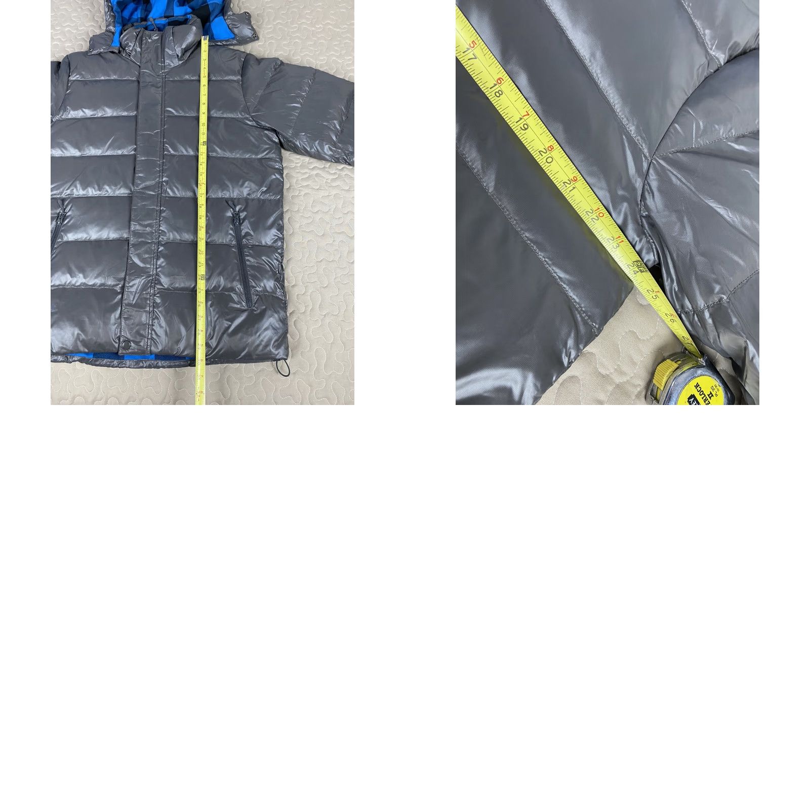 Nike Nike Air Goose Down Feather Coat Plaid Lined Mens XL Gray Size US XL / EU 56 / 4 - 8 Thumbnail