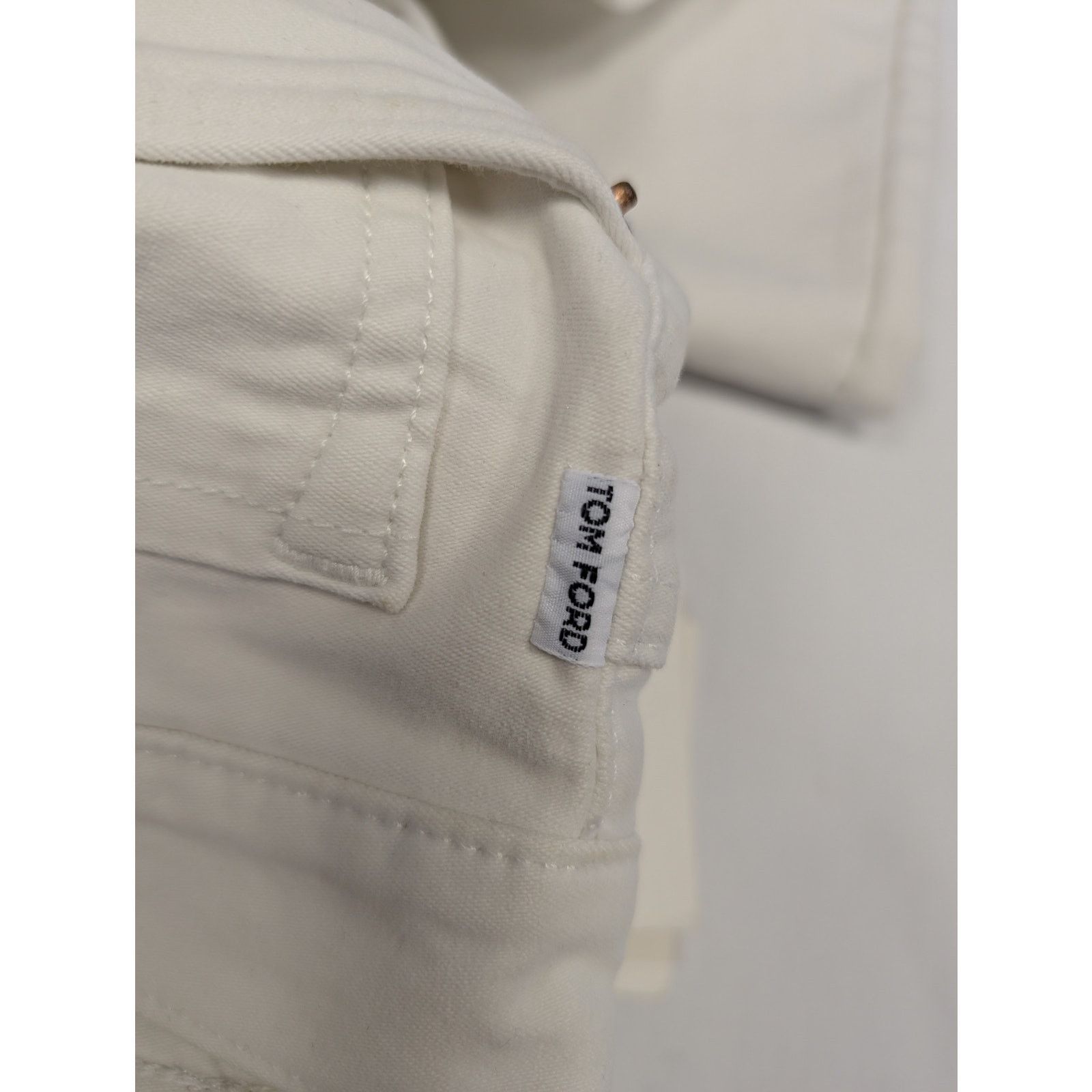 Tom Ford o1rshd1 Denim Straight Jean in White Size US 36 / EU 52 - 21 Thumbnail