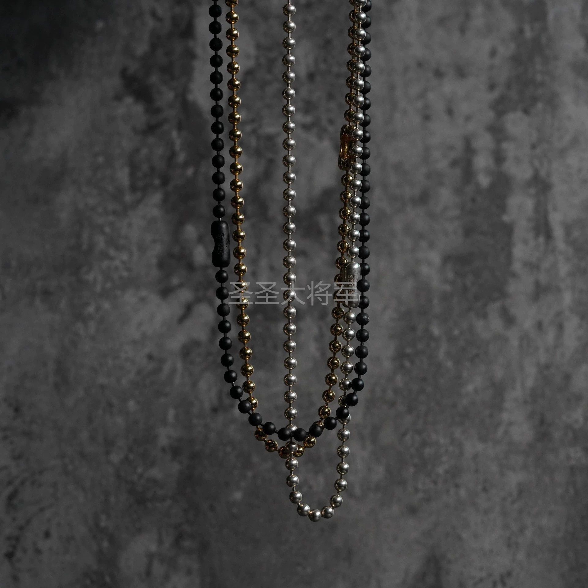 Takahiromiyashita The Soloist. Multi-Color Beaded Chain Necklaces Size ONE SIZE - 2 Thumbnail