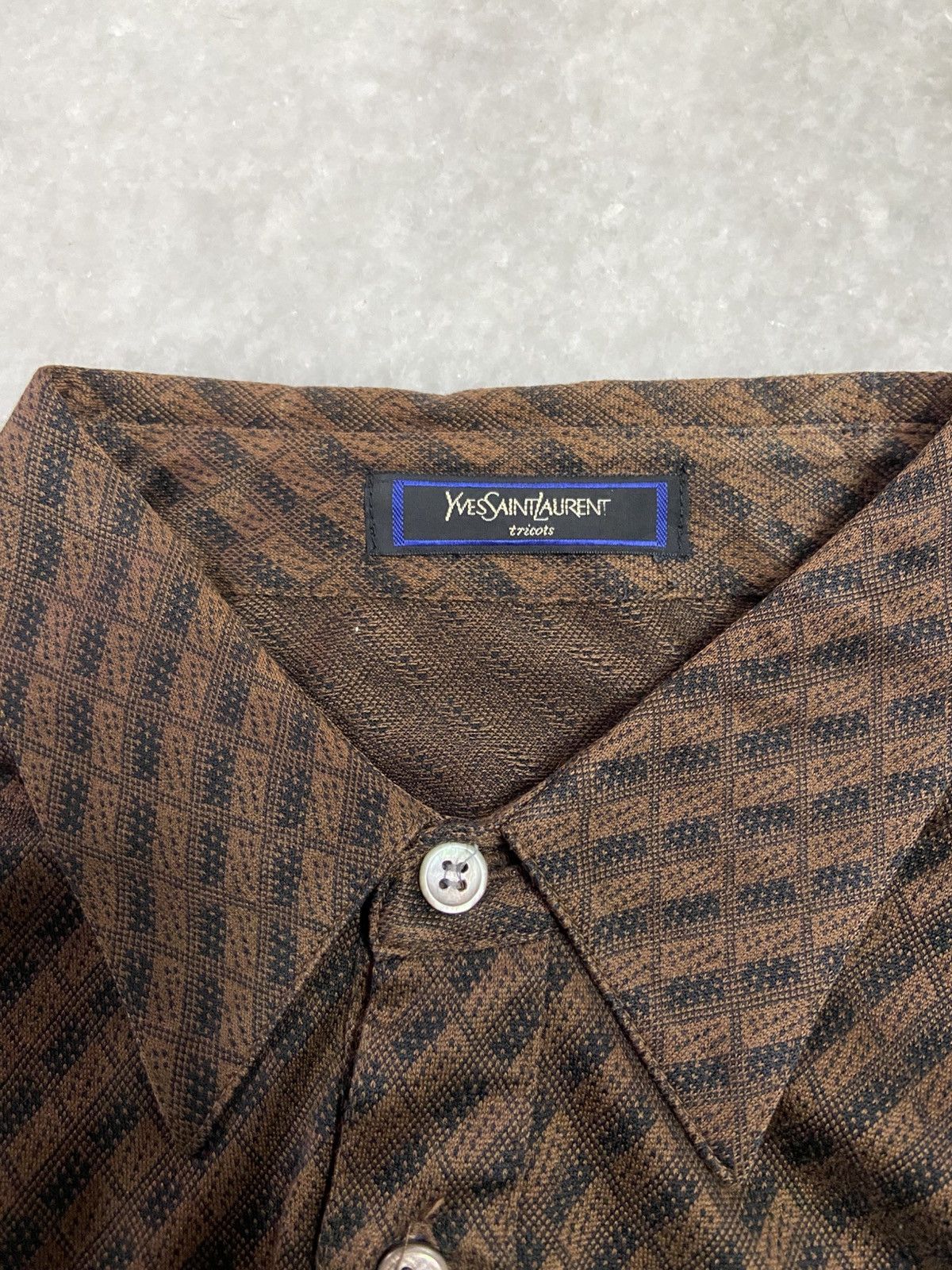 Yves Saint Laurent Vintage Yves Saint Laurent Polo Shirt Long Sleeve YSL Size US M / EU 48-50 / 2 - 3 Thumbnail
