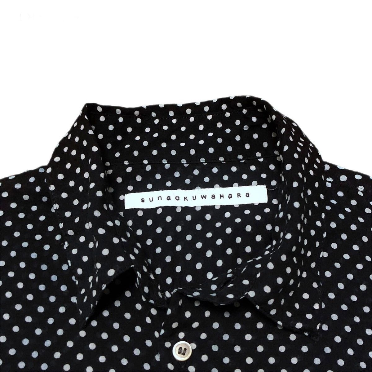 Designer × Issey Miyake × Sunao Kuwahara VTG SUNAOKUWAHARA POLKA DOTS BUTTON UP SHIRT Size M / US 6-8 / IT 42-44 - 2 Thumbnail