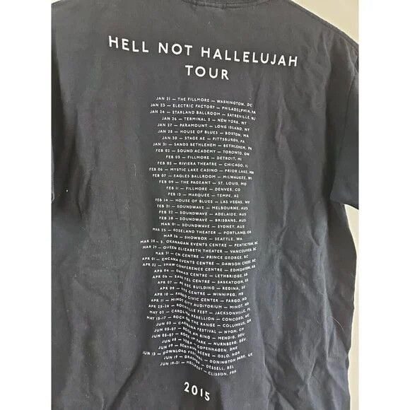 Marilyn Manson Marilyn Manson Hell Not Hallelujah Tour 2015 tshirt Size M Size US M / EU 48-50 / 2 - 4 Thumbnail