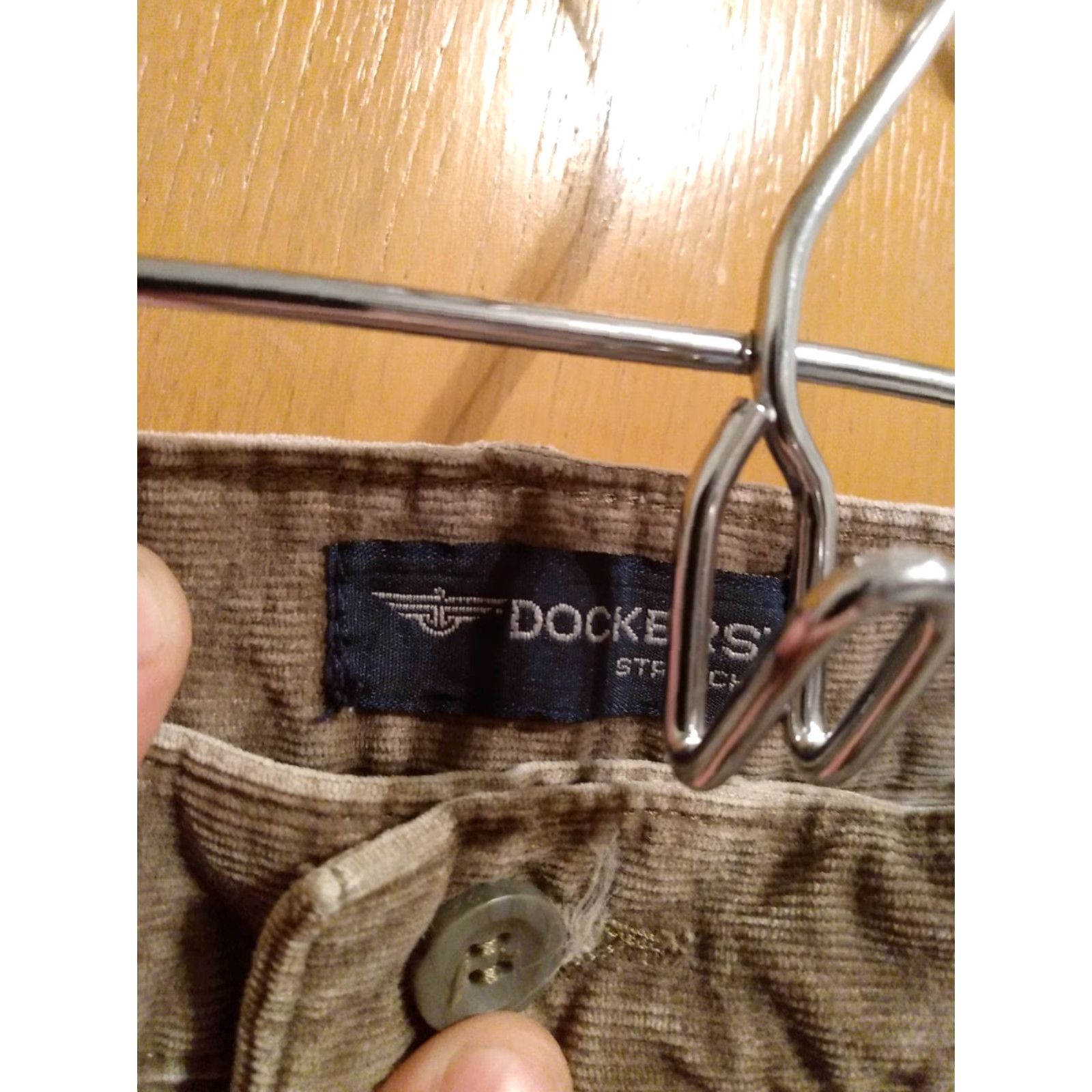 Dockers VINTAGE Dockers Pants stretch SZ. 6-28" X 29" BROWN CASUAL CORDUROY Size 28" / US 6 / IT 42 - 5 Thumbnail