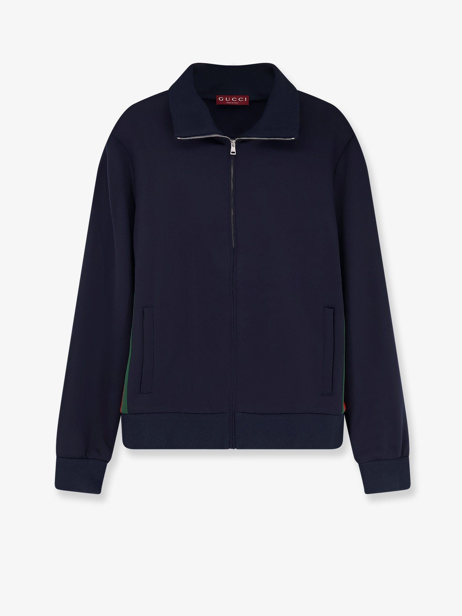 Gucci Jersey Sweatshirt With Lateral Web Band Size US L / EU 52-54 / 3 - 1 Thumbnail