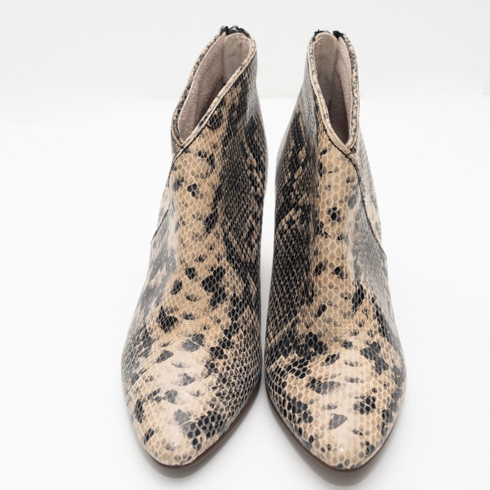 Seychelles Seychelles. New! Snake Heeled Ankle Boots. Size US 7 / IT 37 - 5 Thumbnail