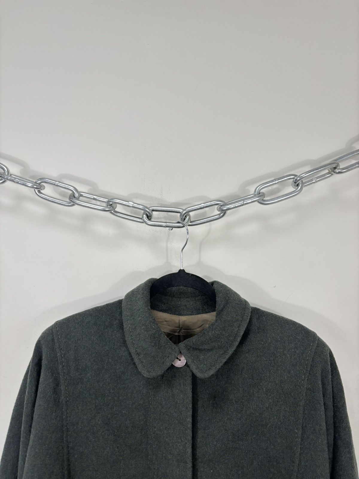 Other Vintage Moessmer Women’s Tiroler Loden Wool Alpaca Overcoat Size L / US 10 / IT 46 - 5 Thumbnail