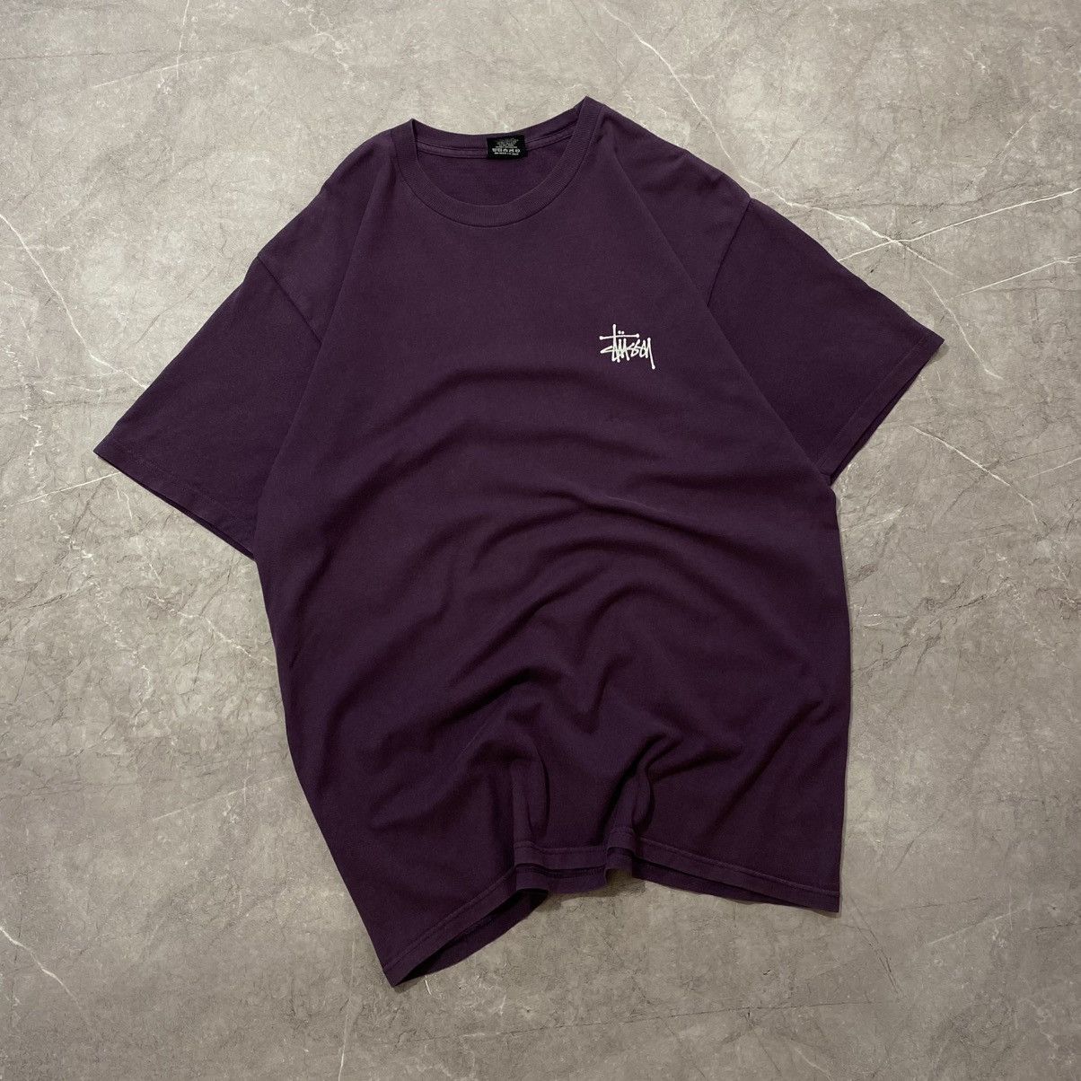 Stussy VINTAGE STUSSY TEE BIG LOGO PURPLE STREETWEAR Size US L / EU 52-54 / 3 - 6 Thumbnail