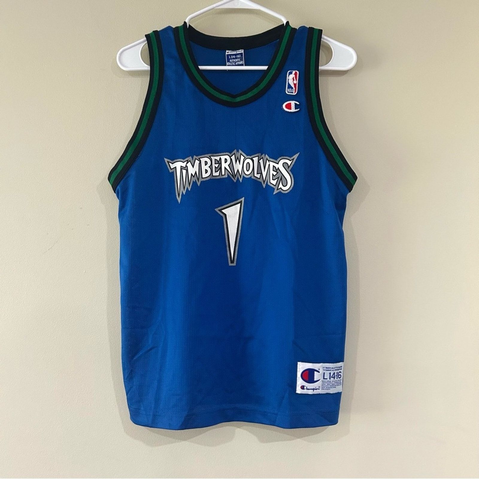 Champion Vintage Champion Minnesota Timberwolves Jersey Size US XS / EU 42 / 0 - 1 Thumbnail