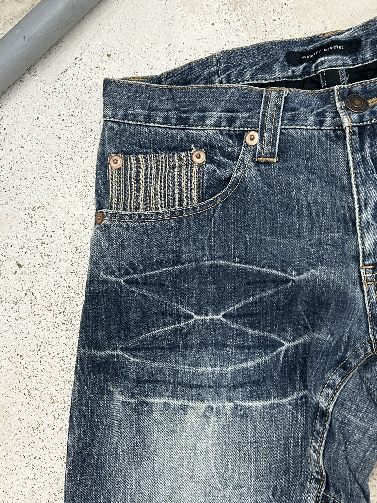 GOSTAR DE FUGA Memory Special Washed Black Clawn Marks Distressed Size US 30 / EU 46 - 12 Thumbnail