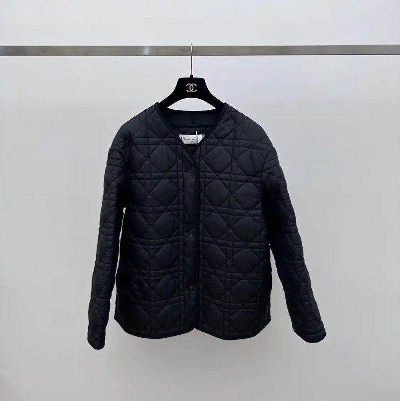 Dior Black Women's Quilted Cotton Jacket 0089