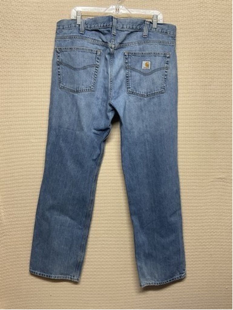 Carhartt Carhartt Blue Denim Relaxed Fit Straight Leg Jeans Men 38x32 Size US 38 / EU 54 - 7 Thumbnail