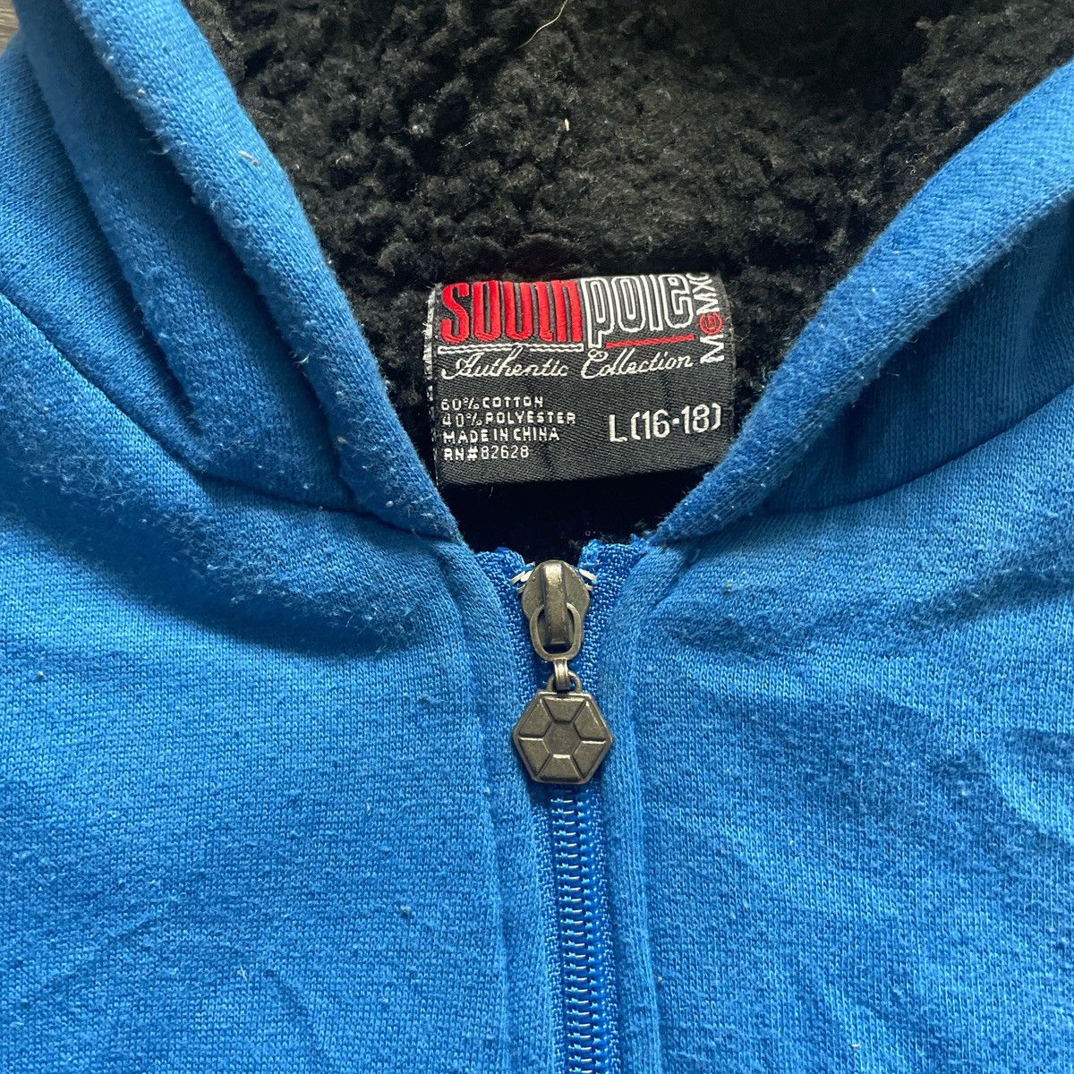Southpole Southpole Blue Fleece-Lined Zip-Up Hoodie Size US L / EU 52-54 / 3 - 3 Thumbnail