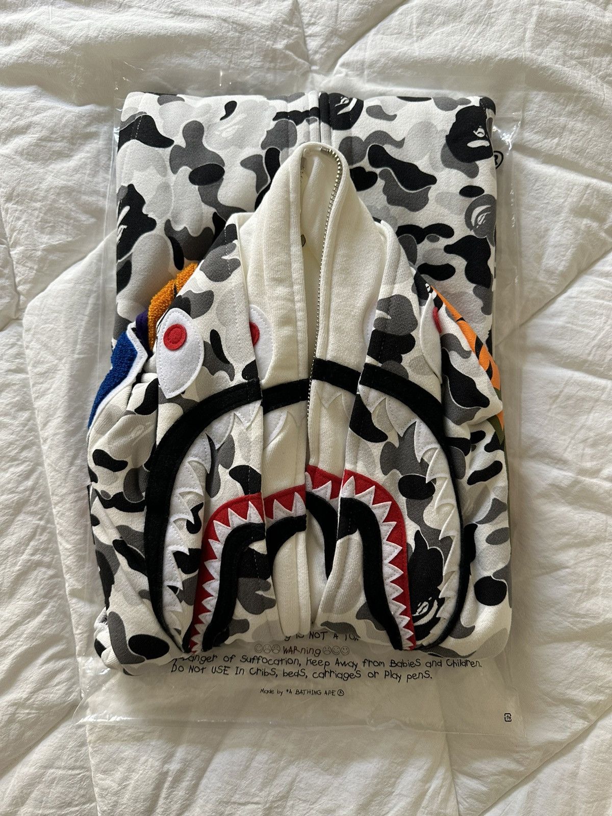 Bape ABC Camo Shark Full Zip Double Hoodie Size US XL / EU 56 / 4 - 3 Thumbnail