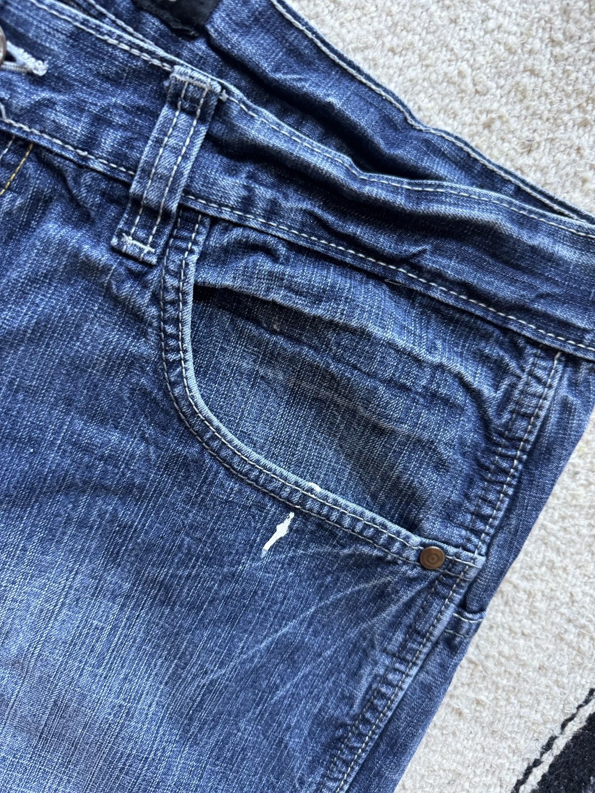 Ecko Unltd. Y2K Ecko Unltd Embroidered Baggy Wide Leg Jean 38W Size US 38 / EU 54 - 3 Thumbnail