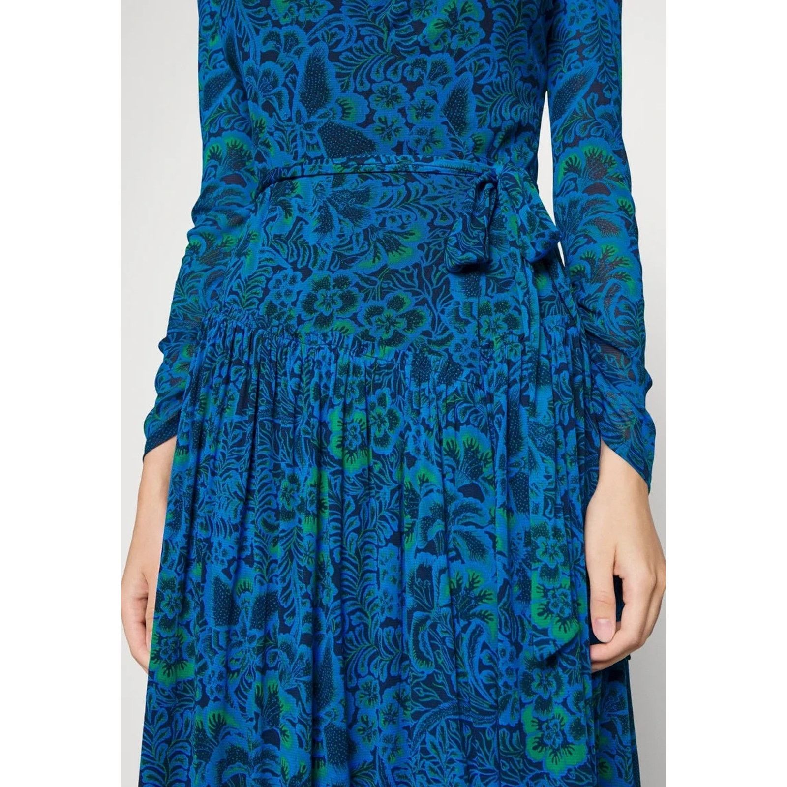 Diane von Furstenberg Diane von Furstenberg - Blue & Green Dress Size S A001551 Size S / US 4 / IT 40 - 3 Thumbnail