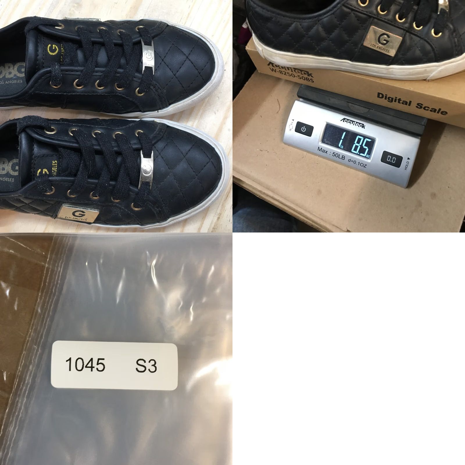 Guess G by GUESS Shoes Womens 6 M Backer 2 Quilted Low Top Sneakers Black Faux Leather Size M / US 6-8 / IT 42-44 - 10 Thumbnail