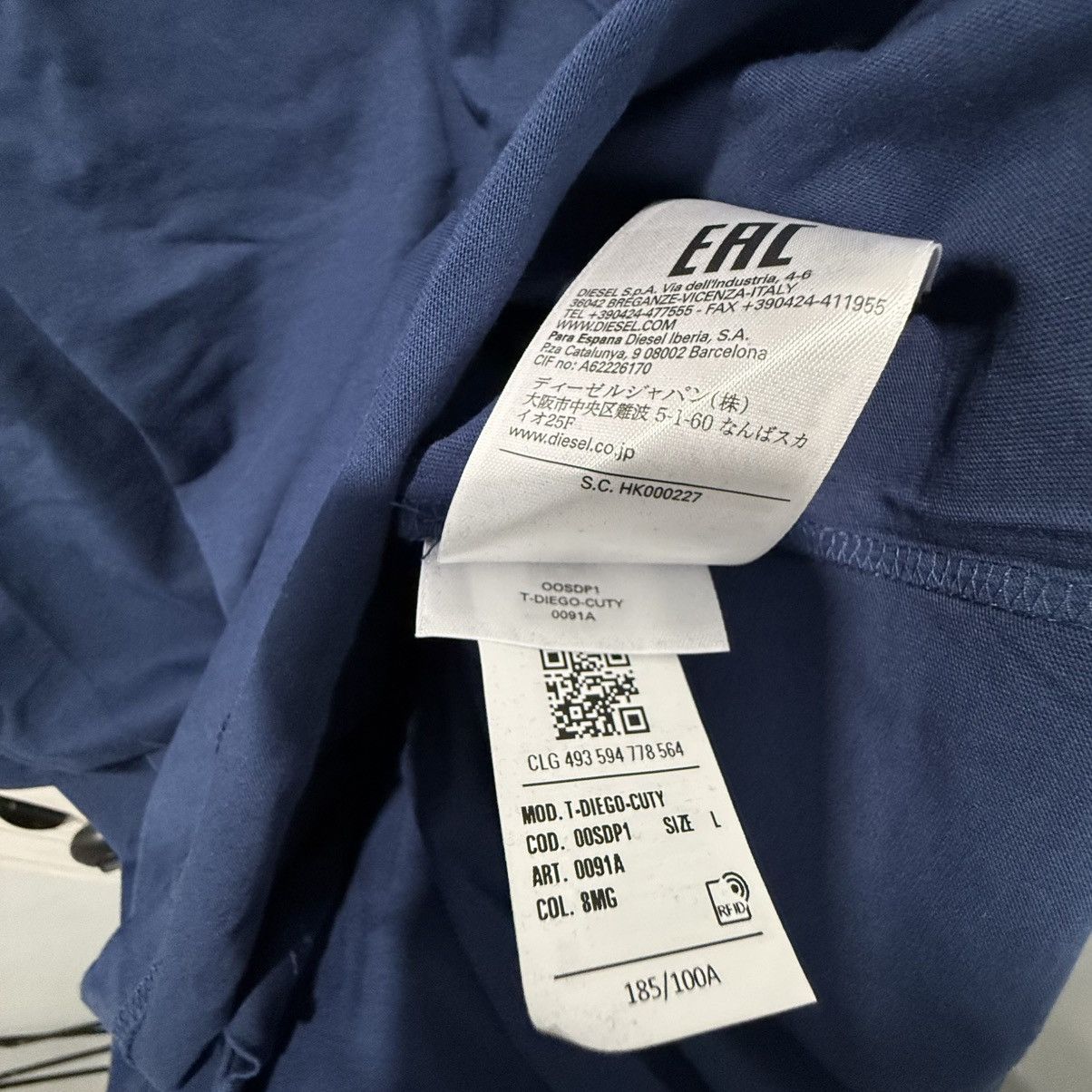 Diesel Diesel T-Shirt Size US L / EU 52-54 / 3 - 5 Thumbnail