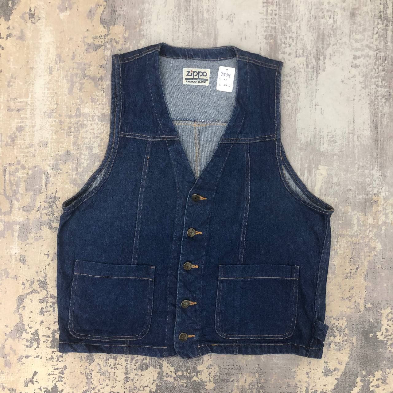 Vintage × Zippo Y539 AMERICAN CLASSIC ZIPPO DENIM VESTS Size US M / EU 48-50 / 2 - 1 Thumbnail