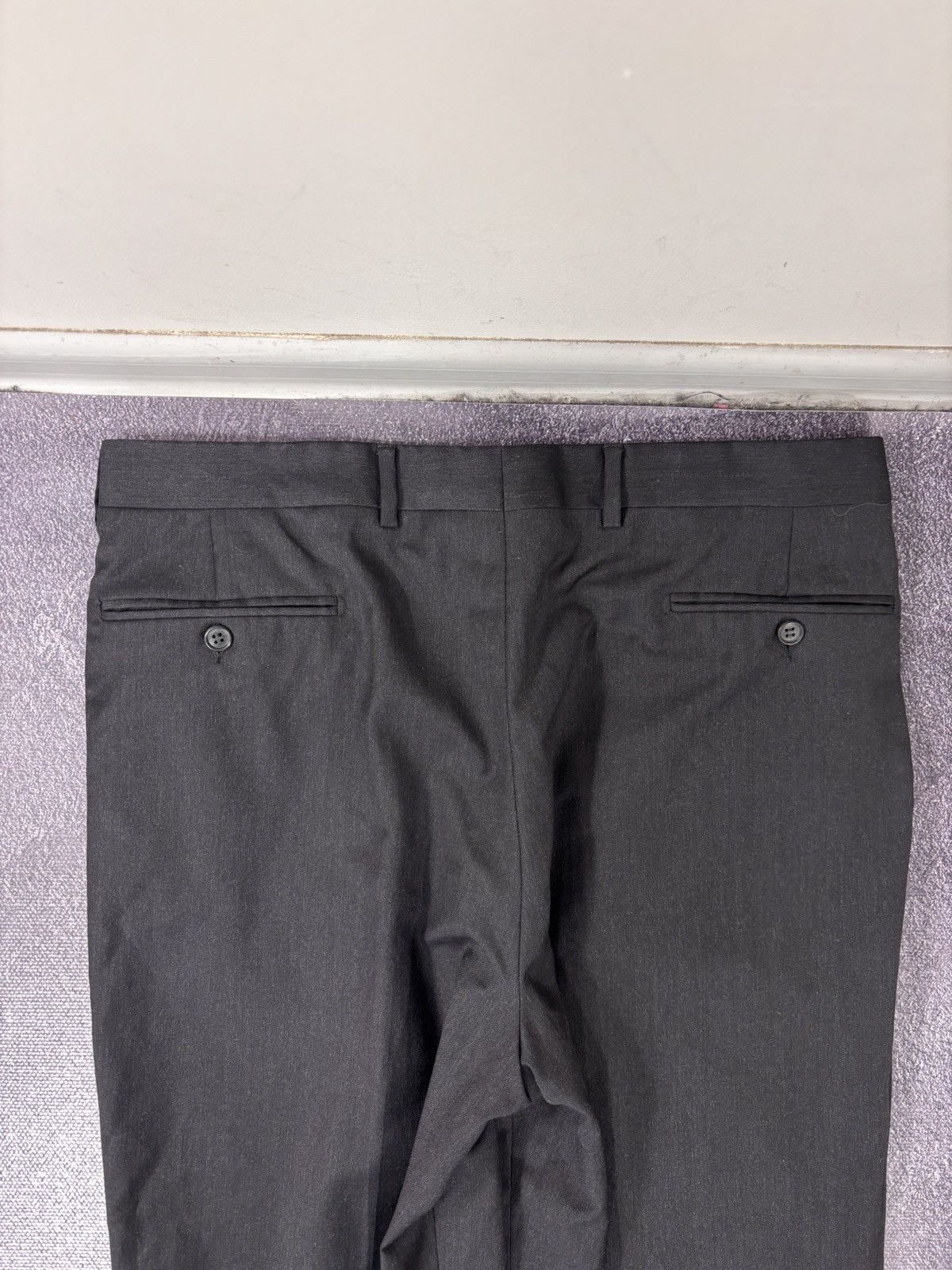 Corneliani Corneliani Men’s Charcoal Black Pleated Wool Dress Pants Size US 36 / EU 52 - 17 Thumbnail