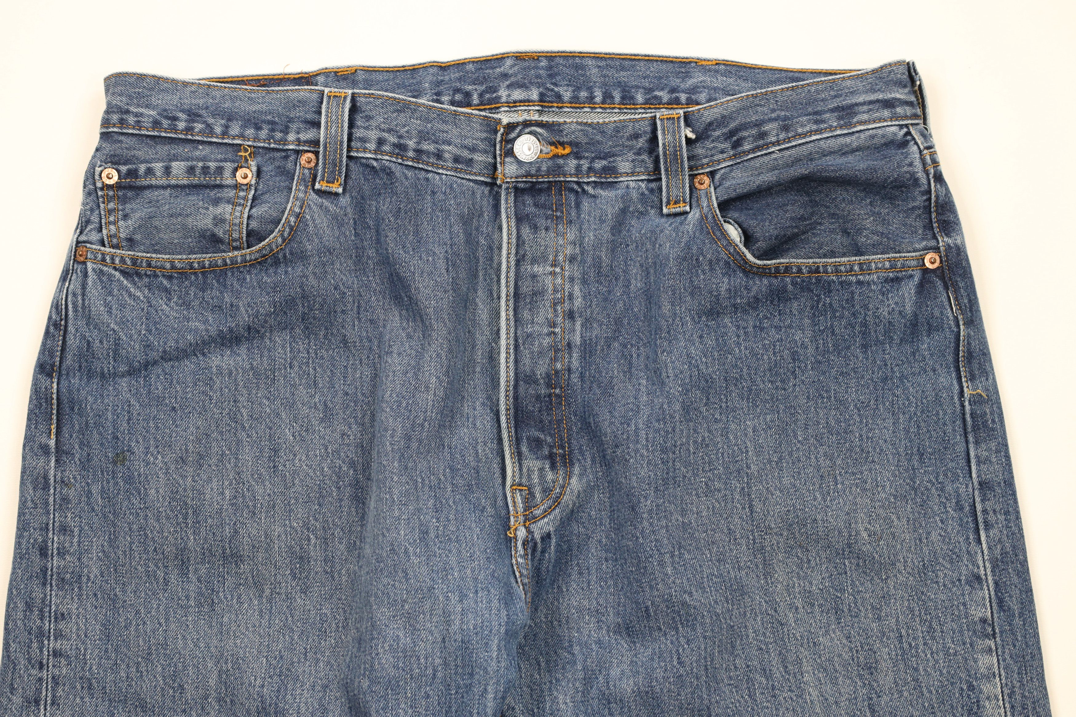 Levi's × Vintage Vintage Y2K Levis 501xx Original Fit Button Fly Jeans Blue Size US 40 / EU 56 - 2 Thumbnail