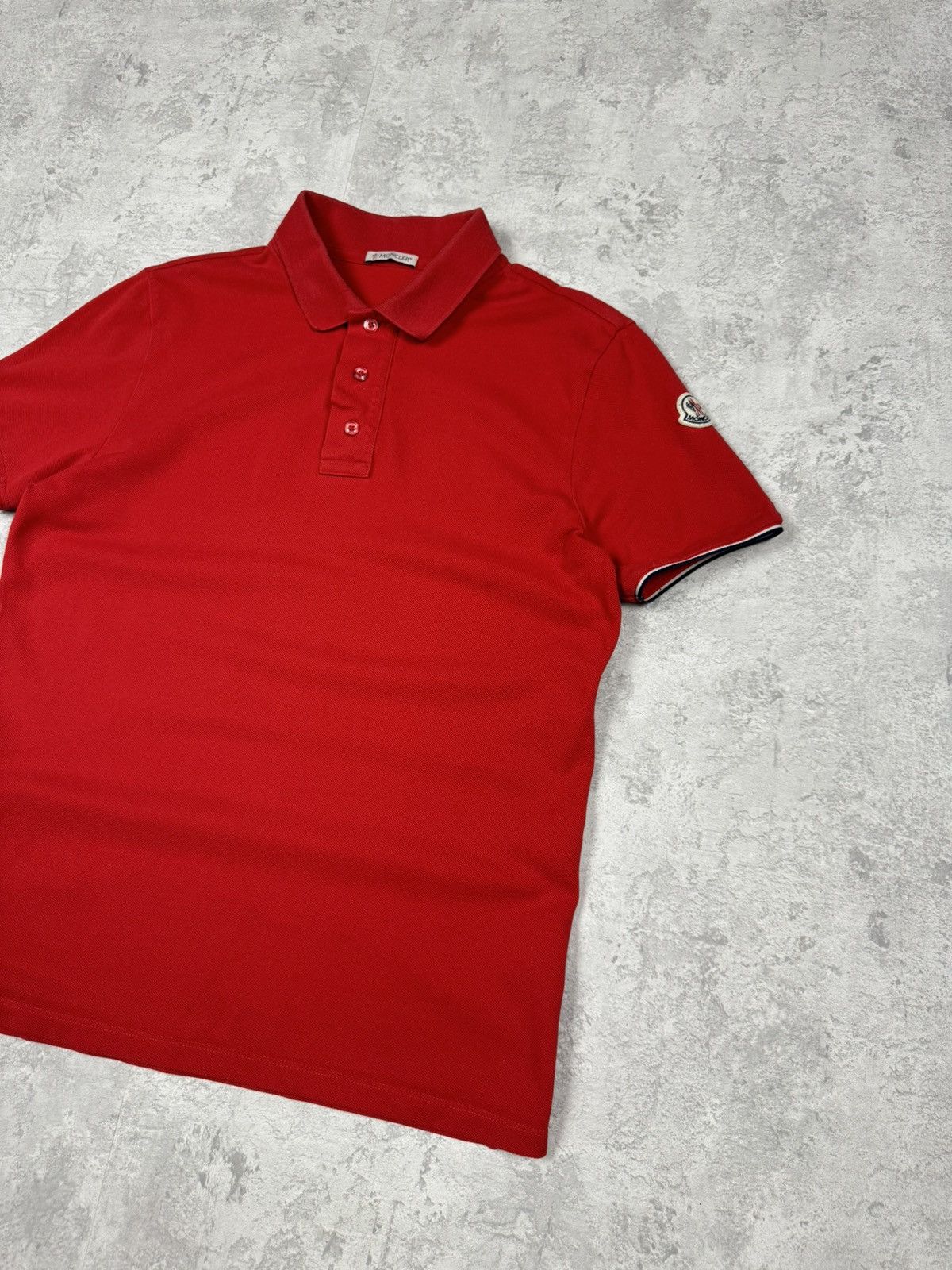 Moncler Moncler Polo T-shirt Red Size S Size US S / EU 44-46 / 1 - 3 Thumbnail