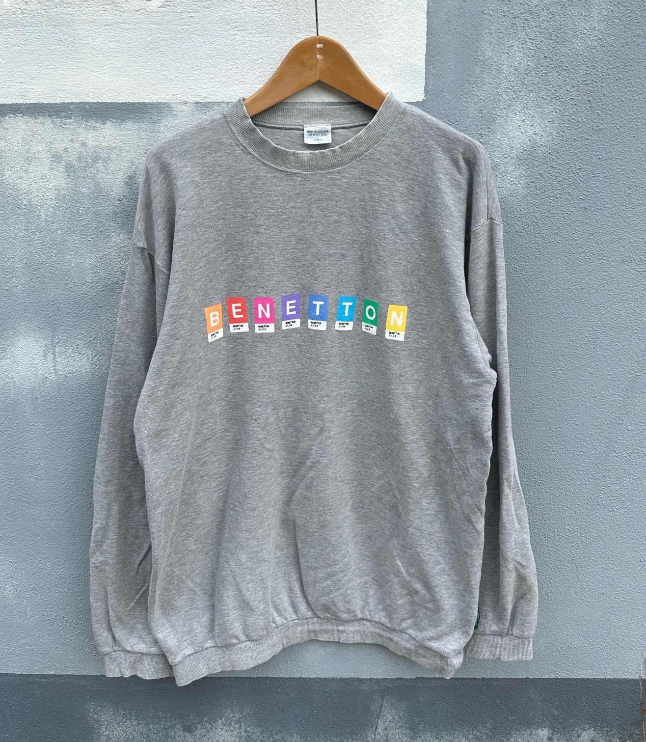 Benetton Benetton multicolour logo sweatshirt Size US M / EU 48-50 / 2 - 1 Thumbnail