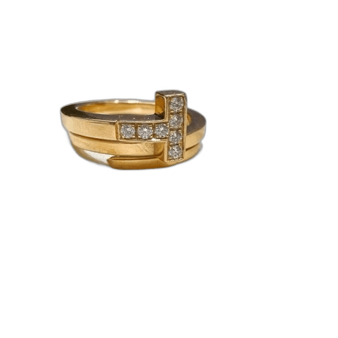 Tiffany & Co. Tiffany Rose Gold Diamond Ring Size ONE SIZE - 1 Thumbnail