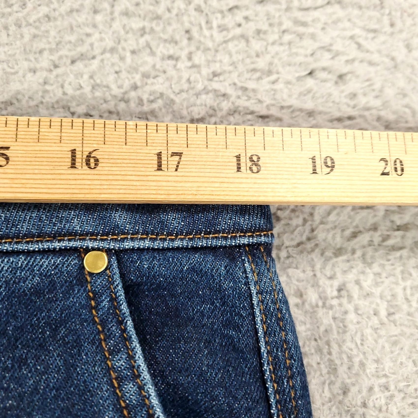 Talbots Talbots Slim Straight Ankle Jeans Womens Size 16 Dark Blue Wash Slimming Stretch Denim 5-Pocket Inseam 27in Size 38" / US 16 / IT 52 - 2 Thumbnail